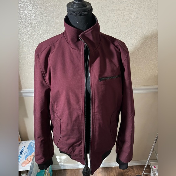 Guess Men's Burgundy Jacket Size S - Picture 3 of 6